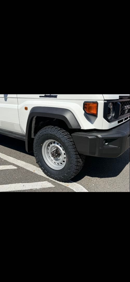 再再販ランクル70トヨタ純正スチールホイールGDJ76 西濃運輸営業所止めのみ