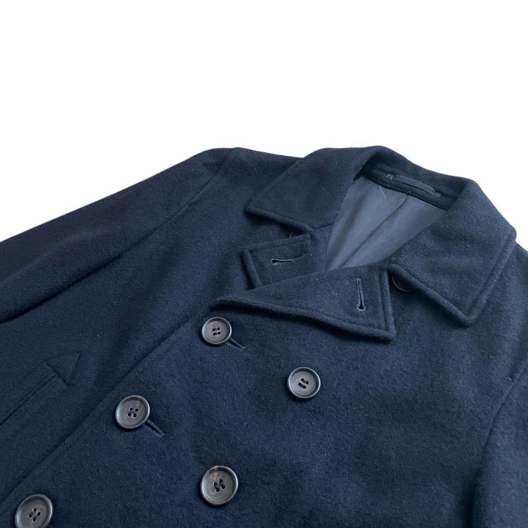 美品 コムデギャルソンオム ピーコート HN-C017 AD2004 ブラックS