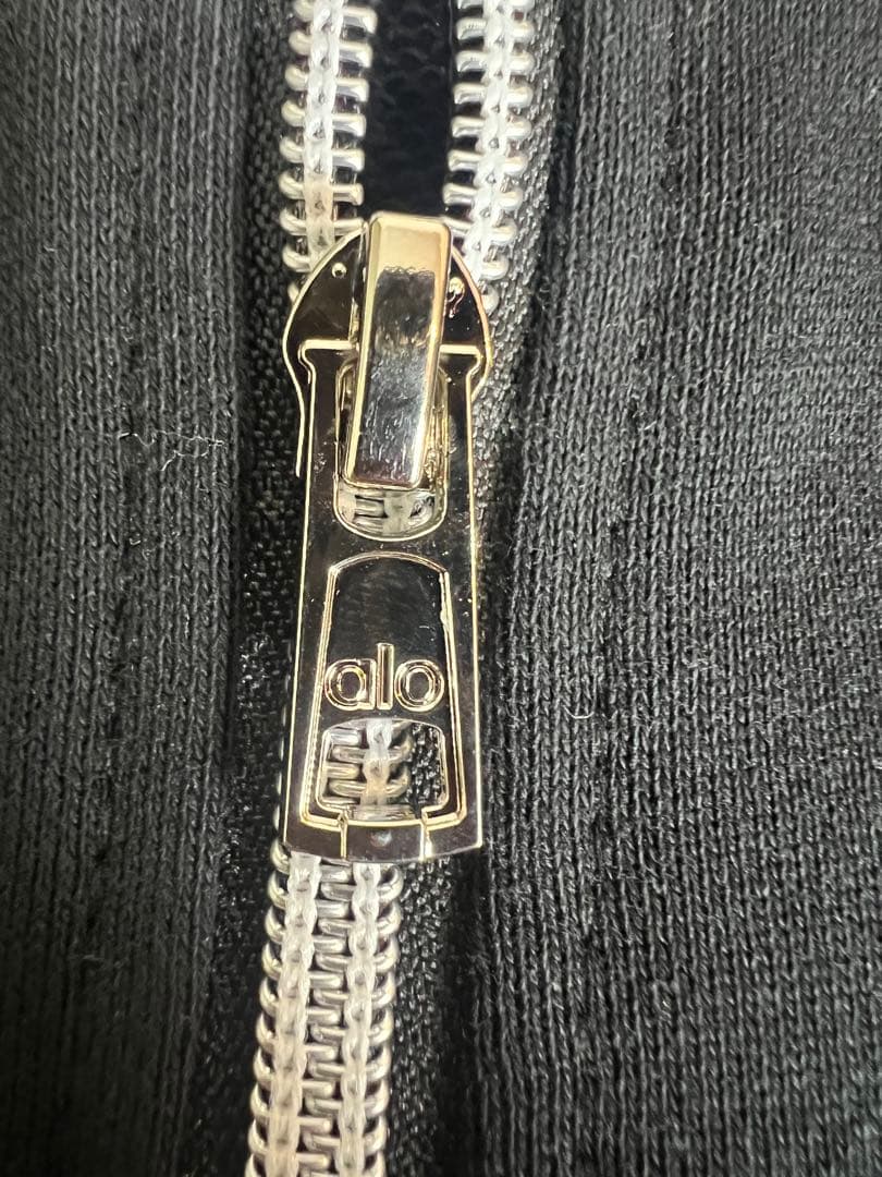 ALO YOGA ジップアップ トレーナー　スウェットブラック M