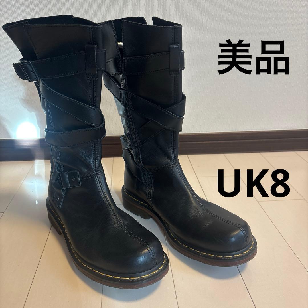 Dr.Martens 黒 長ブーツ UK8 サイズ　ドクターマーティン