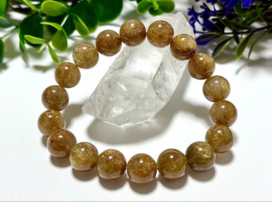 すうぷ　エンジェルヘアーゴールドルチルクォーツとキャッツアイクンツァイト