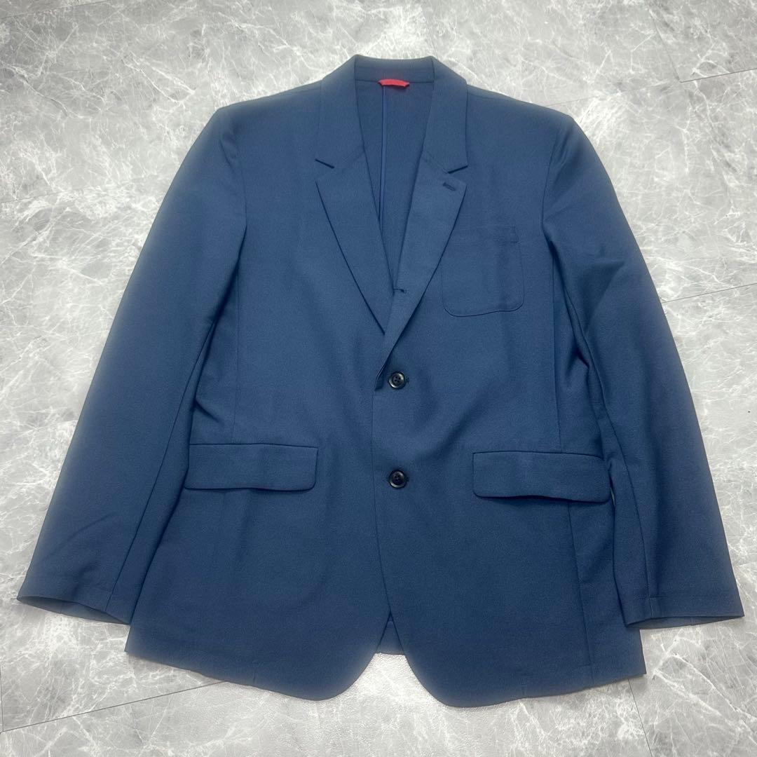 Factelier デイリーウォッシャブル　 セットアップ 扇原コラボ　L 紺