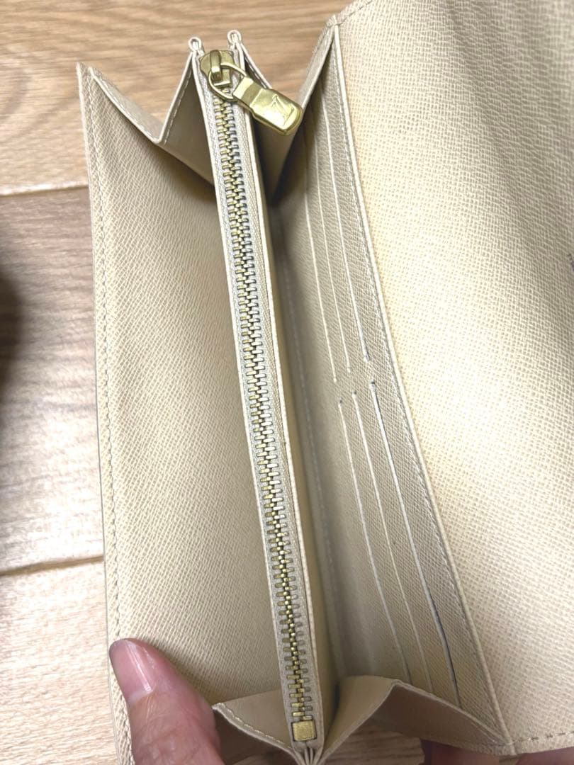 【中古】LOUISVUITTON ダミエ アズール ポルトフォイユ サラ 長財布