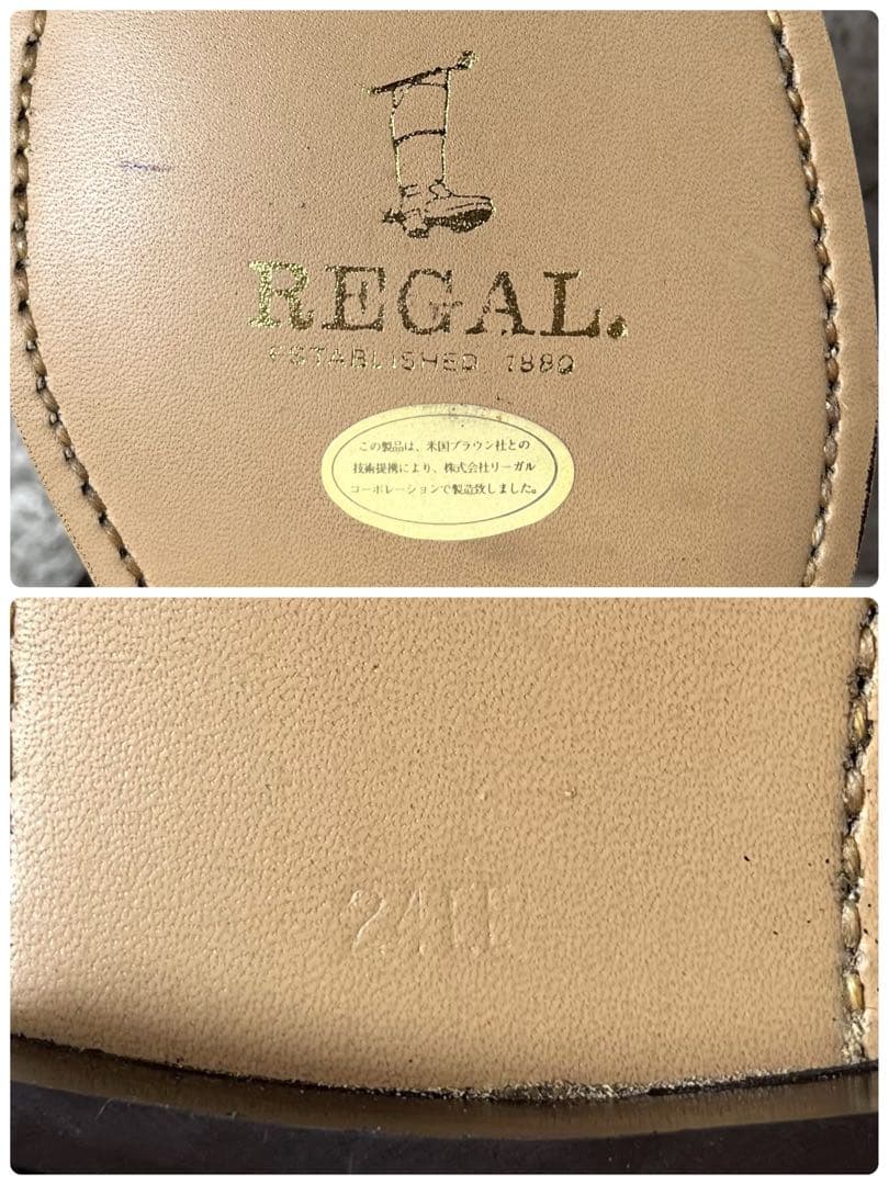 【新品未使用】リーガル　0287JE プレーントゥ　ポストマンシューズ