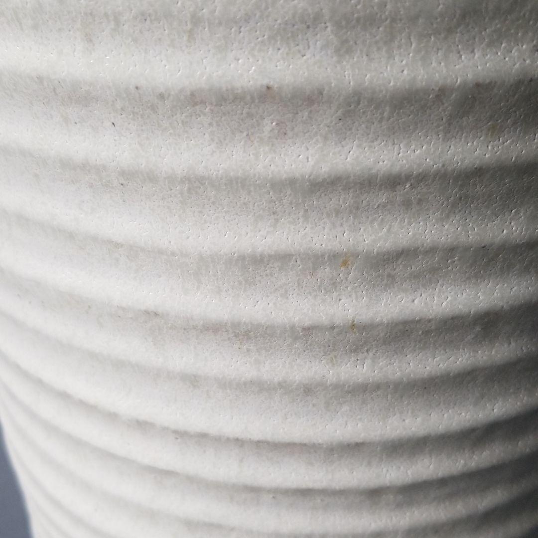 お値下げしました⤵信楽焼傘立て  ラッパ型千段白 高さ４９cm