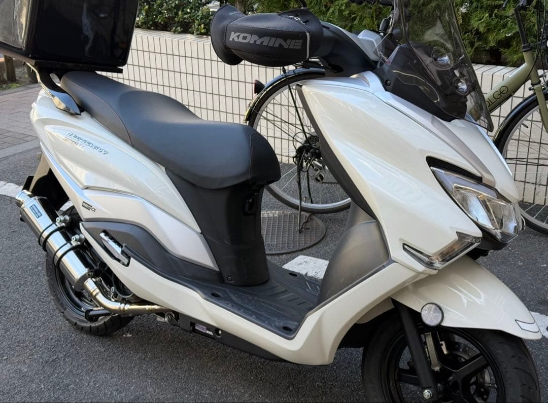 バーグマン 125 BEAMS フルエキマフラー R-EVOステンレスビームス