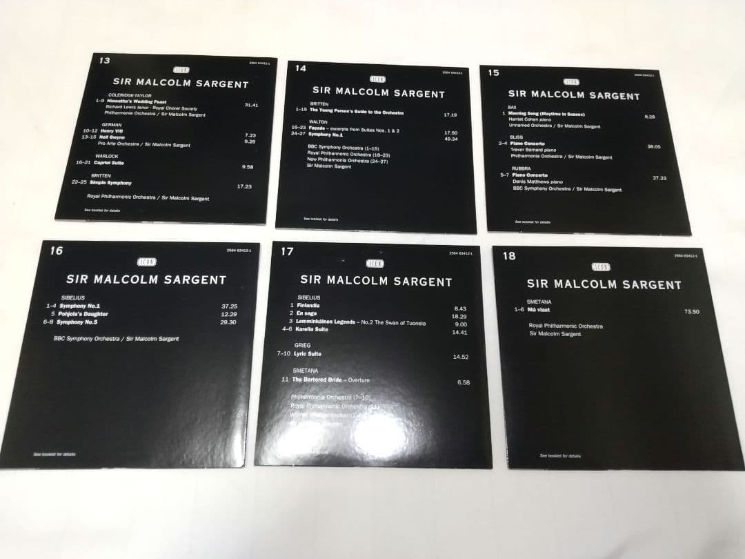 18枚組 SIR MALCOLM SARGENT