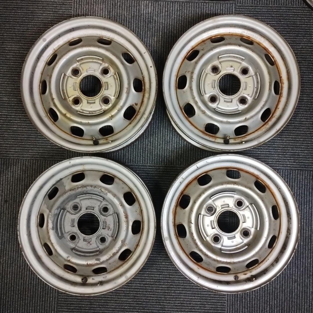 旧車 ② トヨタ コロナ純正 スチールホイール 中古品