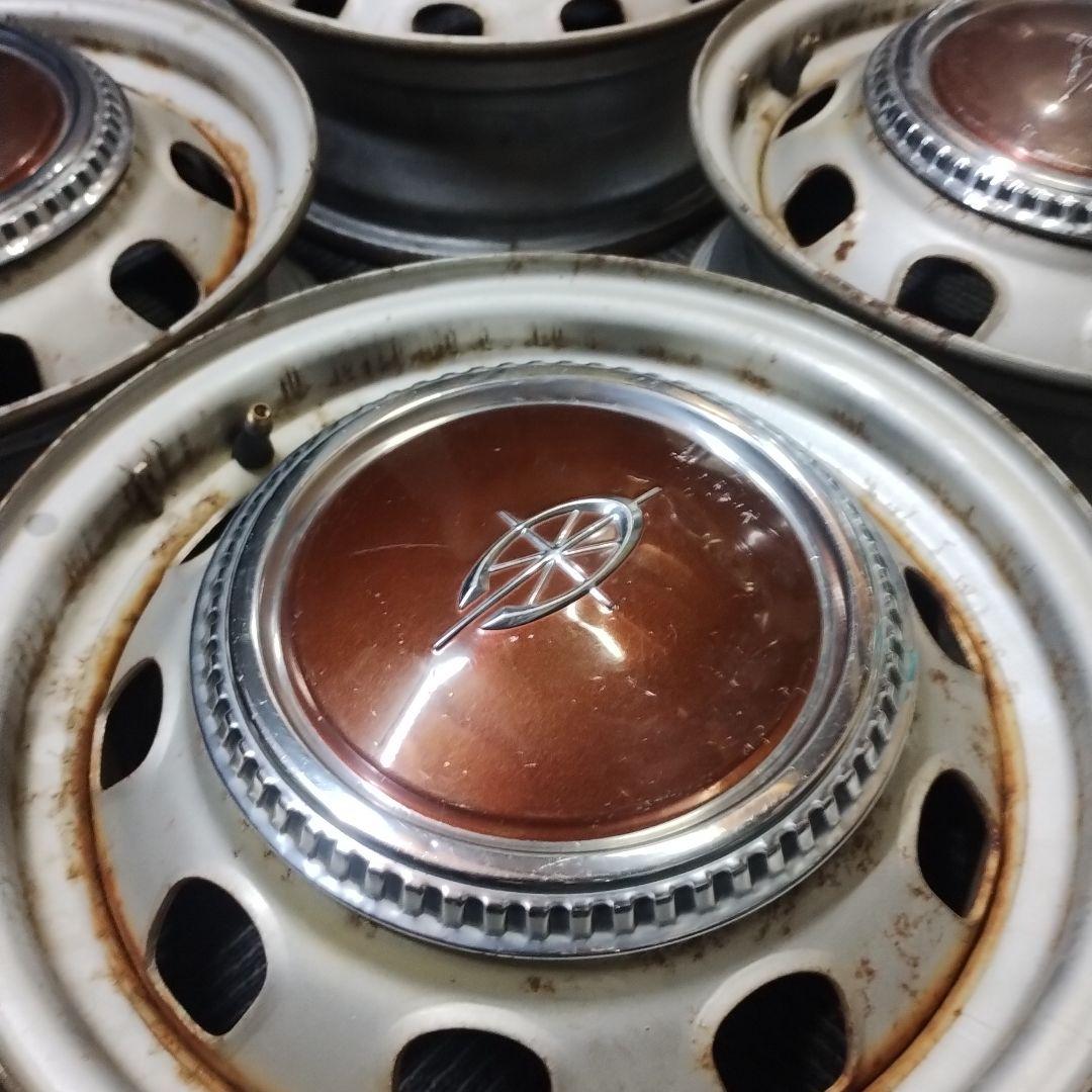 旧車 ② トヨタ コロナ純正 スチールホイール 中古品