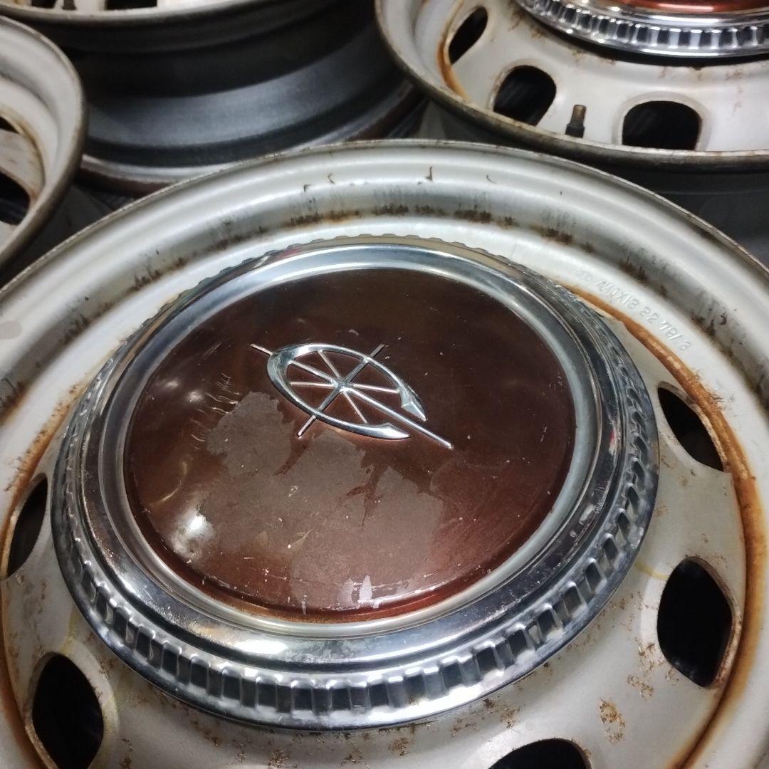 旧車 ② トヨタ コロナ純正 スチールホイール 中古品