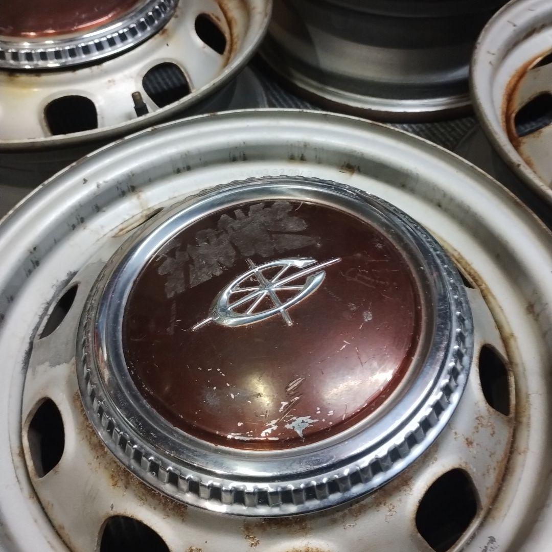 旧車 ② トヨタ コロナ純正 スチールホイール 中古品