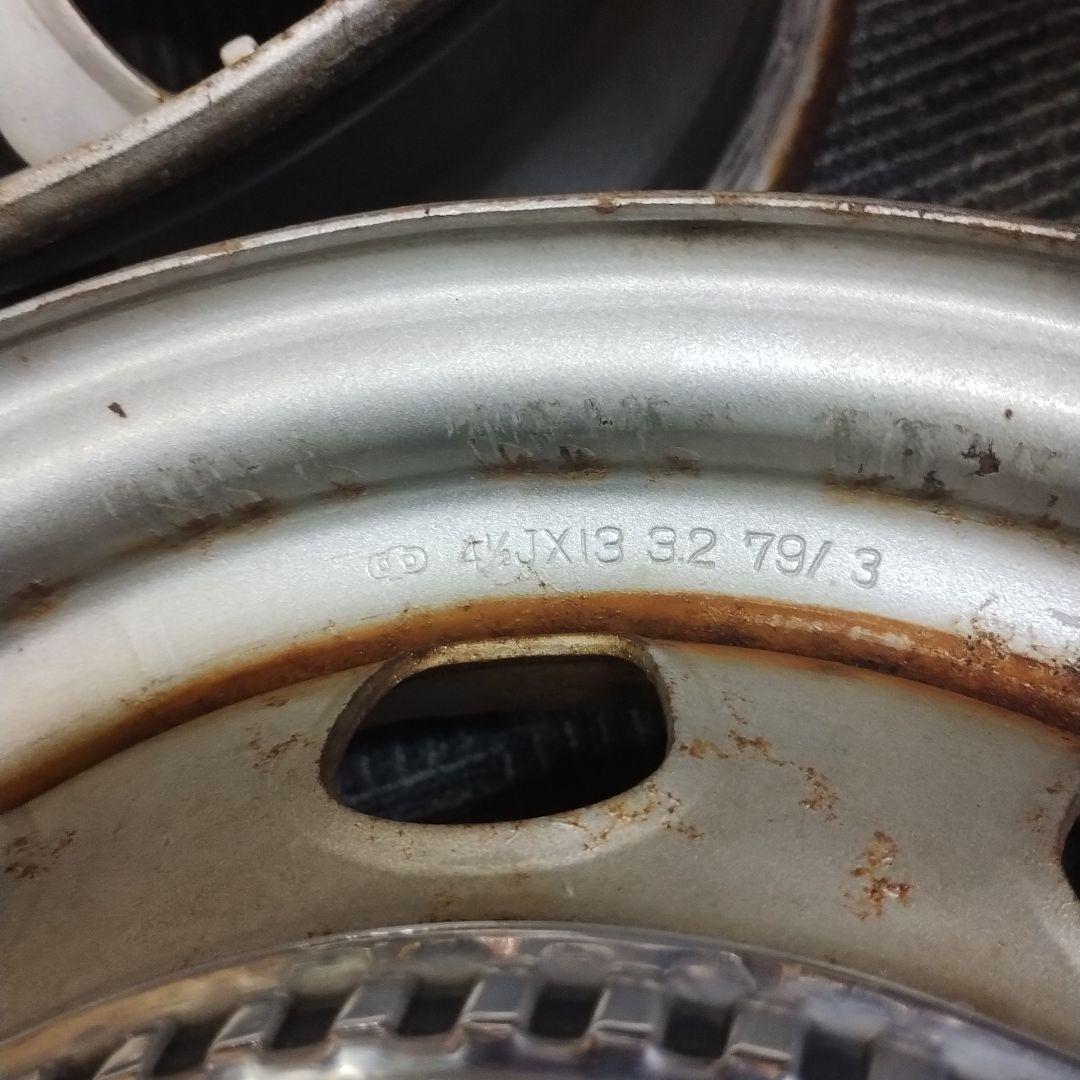 旧車 ② トヨタ コロナ純正 スチールホイール 中古品