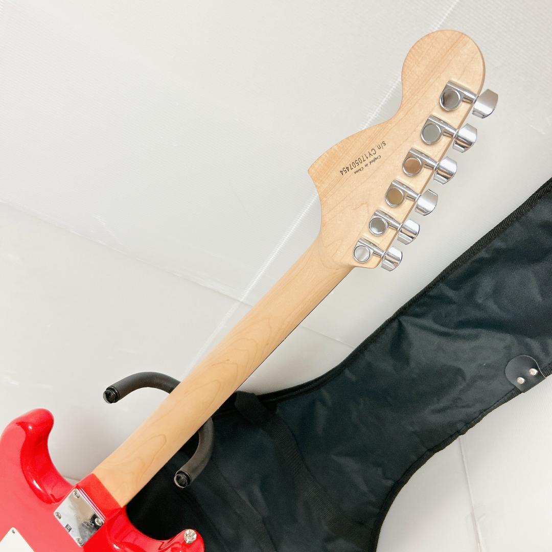 美品 Squier スクワイヤー ストラトキャスター 赤 ヴァーミリオンレッド