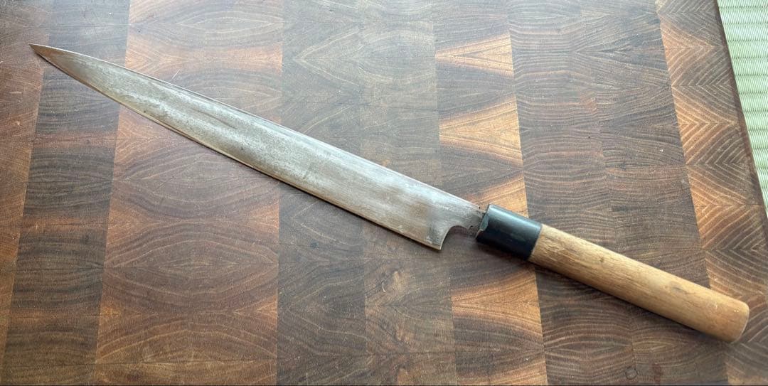 正本総本店　柳刃　300mm 尺　包丁　刺身　和包丁　本職　白鋼　霞