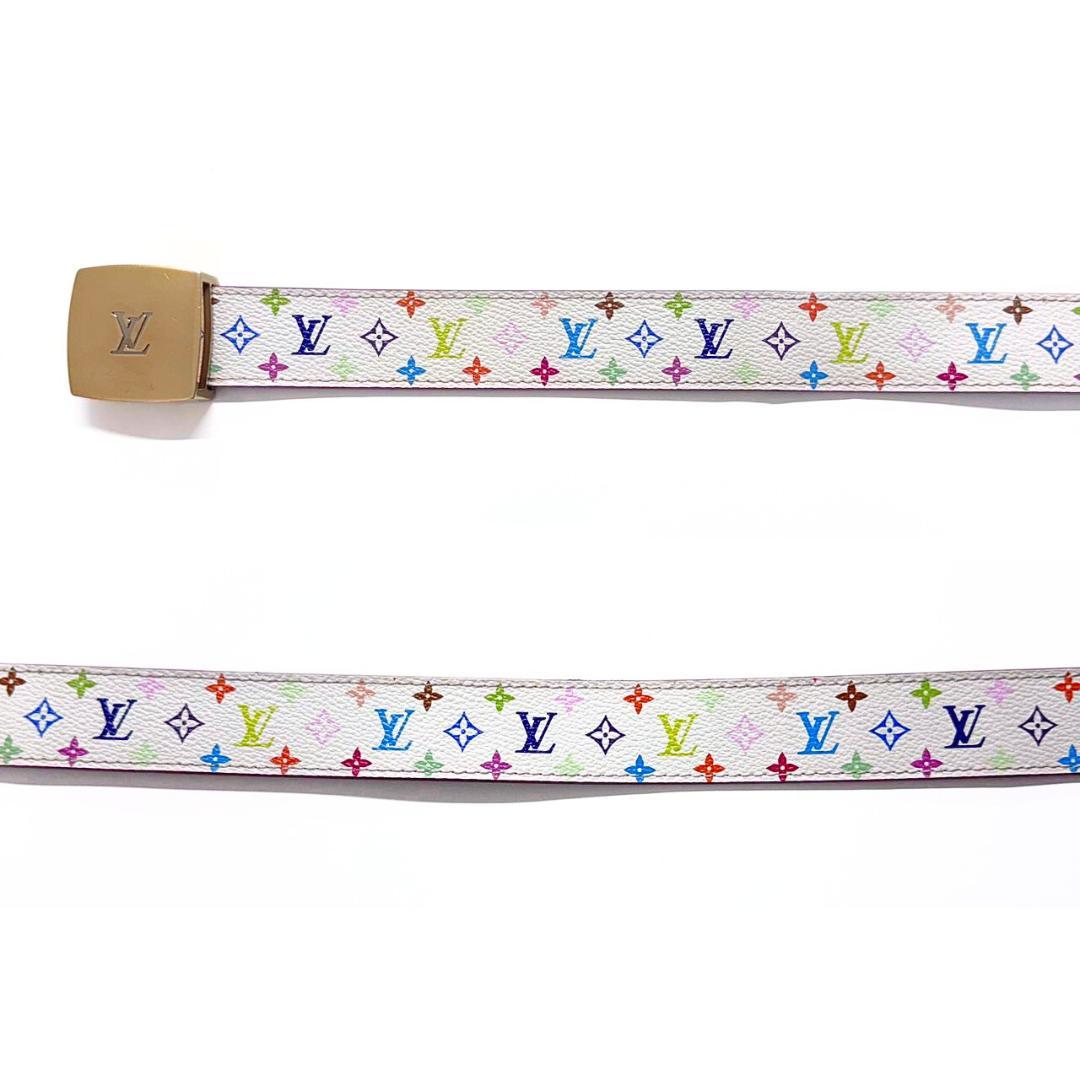 専用 ルイヴィトン マルチカラー サンチュール キャレ ブロン M6891