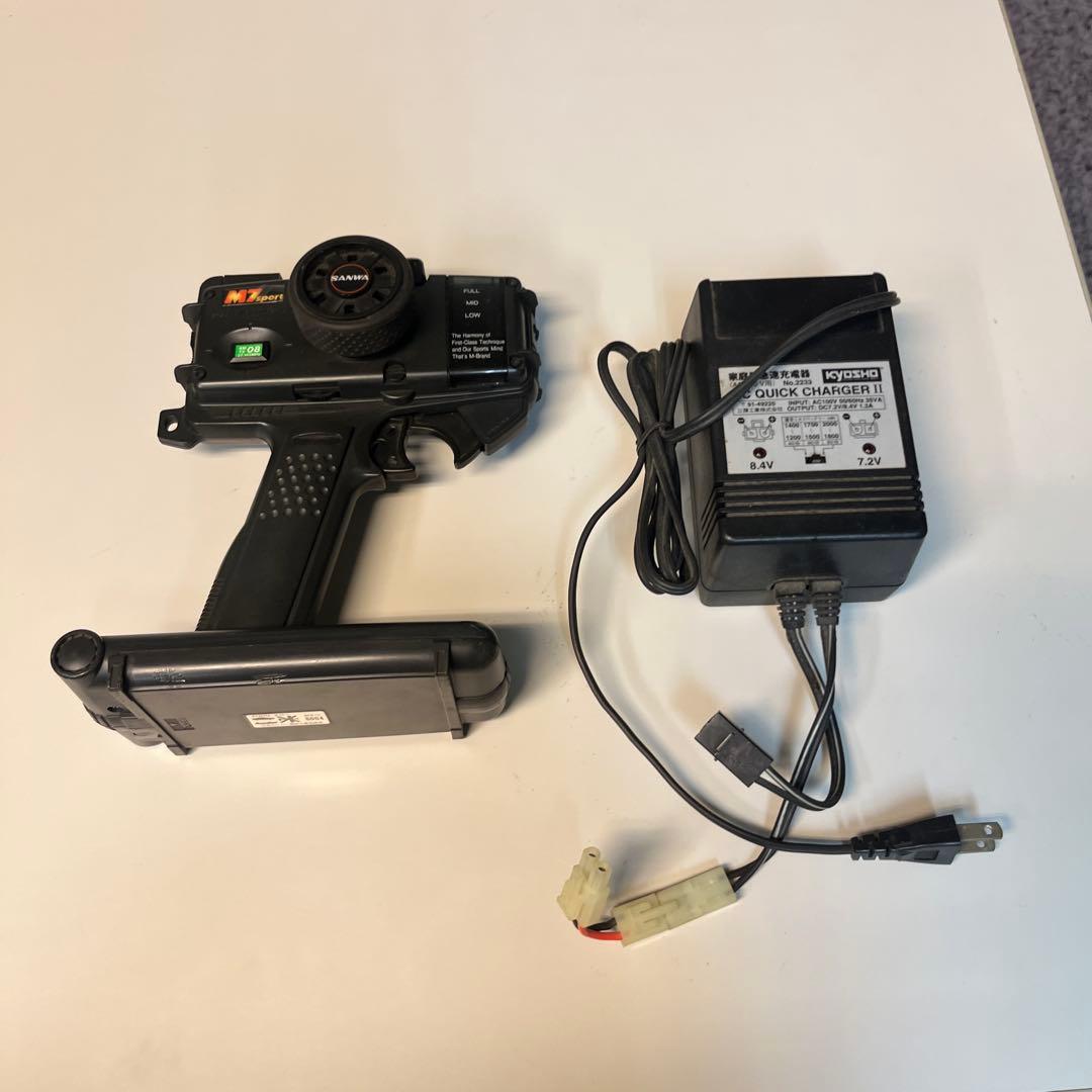 ポルシェ911GT1 TA03R-S プロポ、サーボ付ジャンク部品取りにて