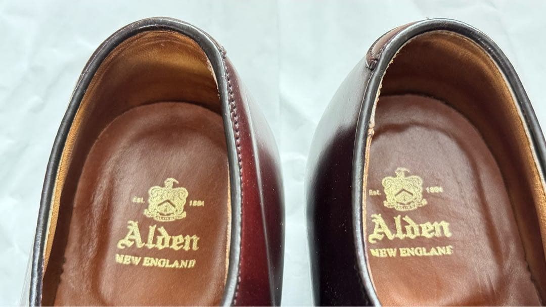 J*5様 ふふふふふ優遇なし オールデン シェルコードバン Vチップ 5492