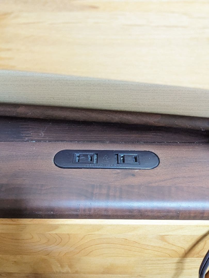 宮付き　コンセント付き　スノコ　ダブルベッドフレーム