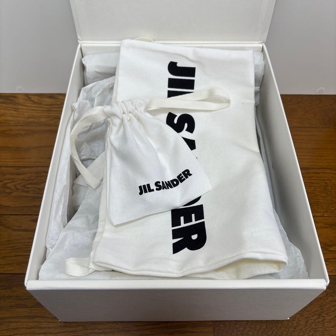 JIL SANDER ベージュ/ブラック バイカラー ミュール 36.5