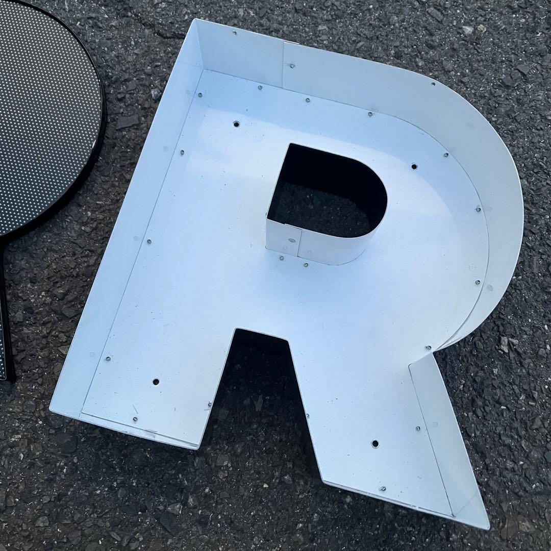 R 看板 アルファベット レターサイン 文字 アメリカ ビンテージ アンティーク