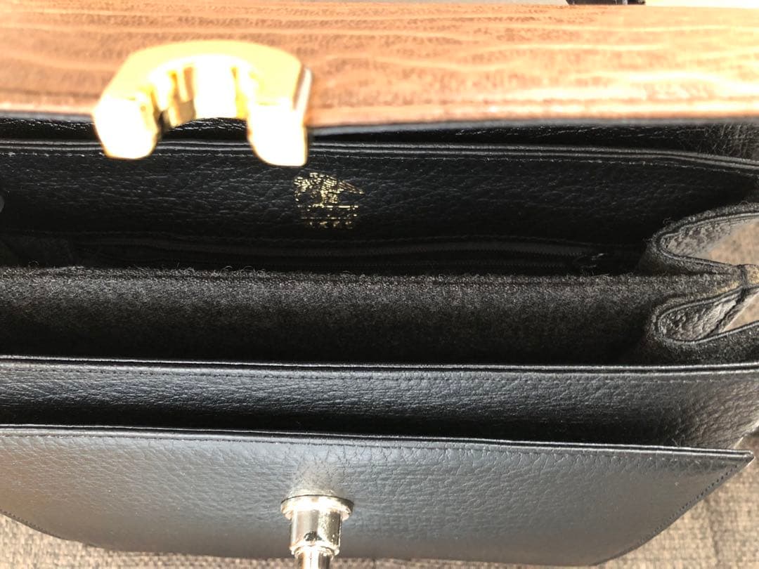 キンワシ印 ハンドバッグ 草履 セット JRA 本革 アザラシ バッフィンシール