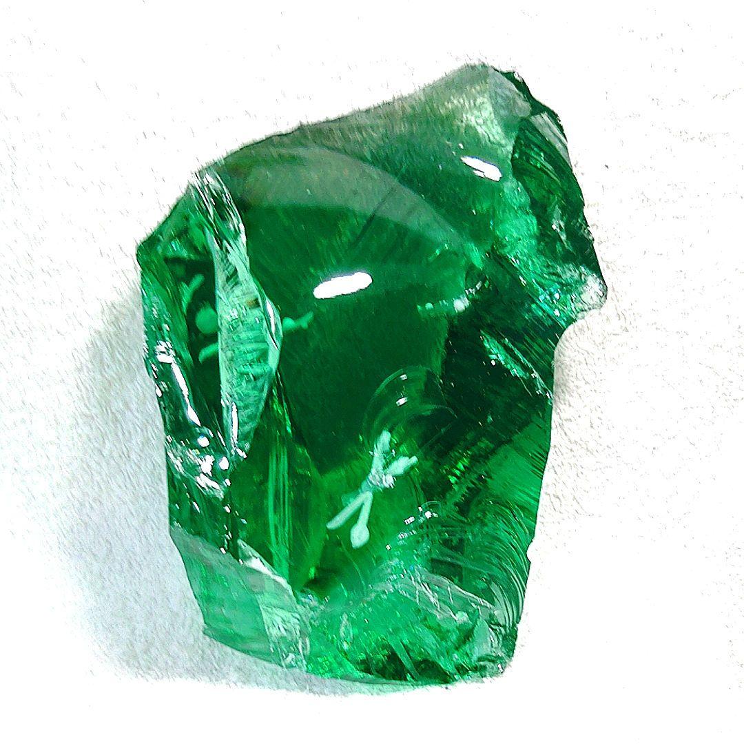 ☆オブシディアン天然石原石☆クロムグリーン☆天然ガラス約1.2kg