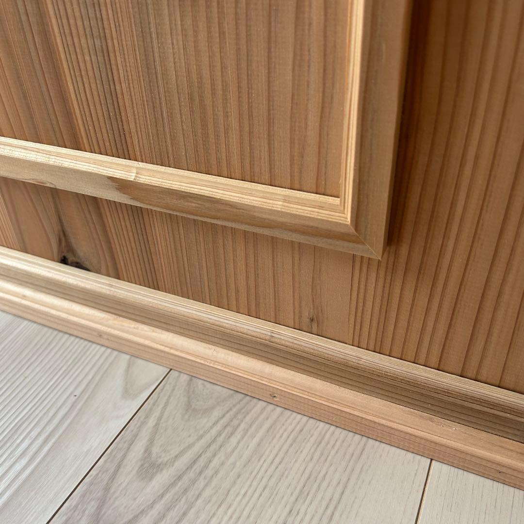 【miya☁️】杉無垢材を使ったレジカウンター 折り畳み式 オーダー品