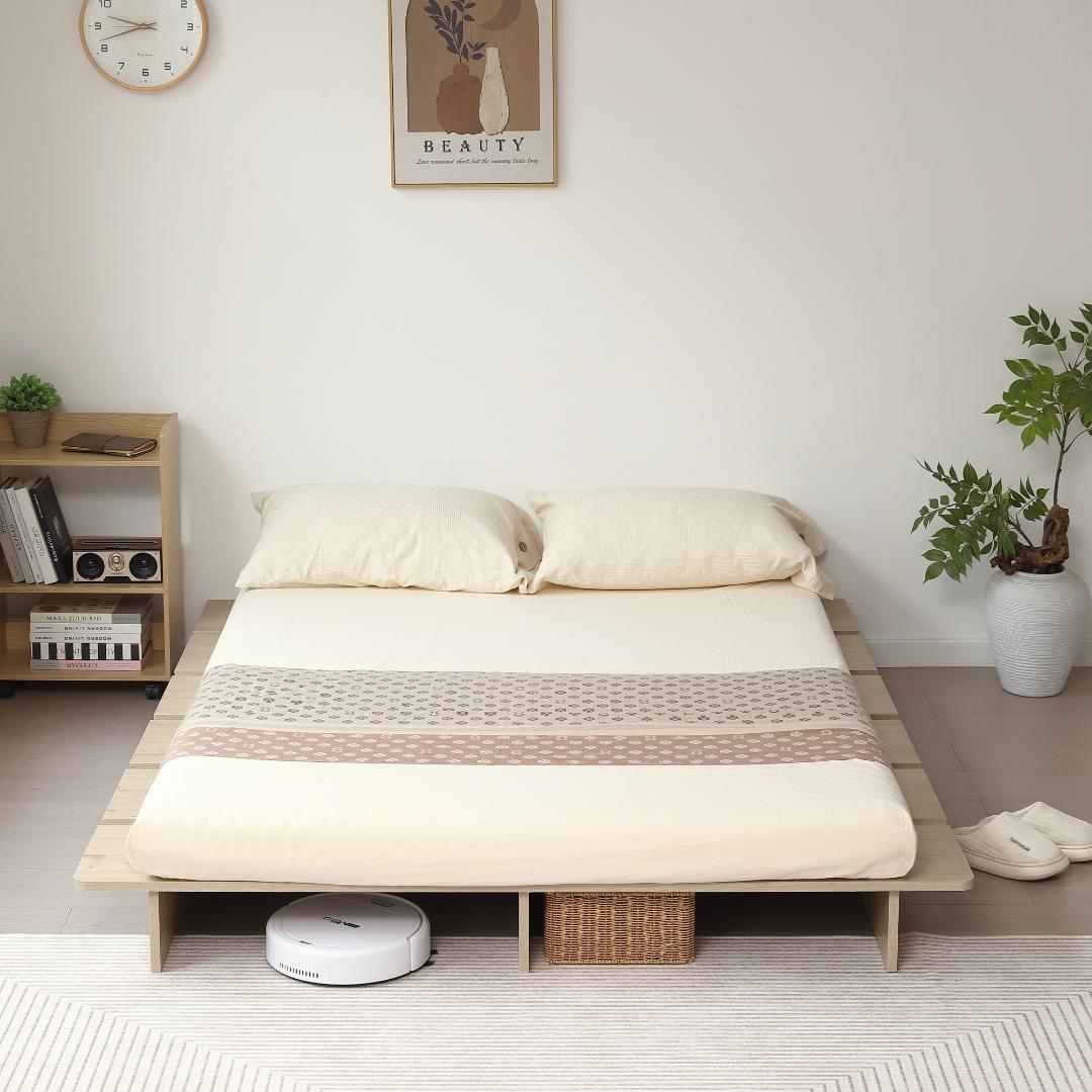 【SD・幅140cm】ベッドフレーム すのこベッドおしゃれ 一人暮 NATURL