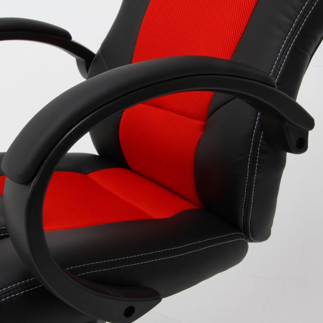 FJ DC RC　デスクチェア　ブラック＊ブルー　ワーキングチェア