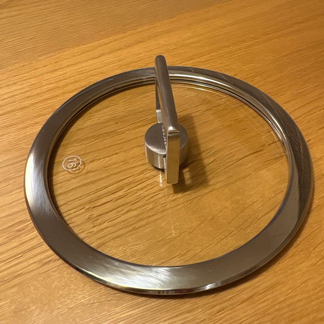 CRISTEL 両手鍋 16cm ガラス蓋付き