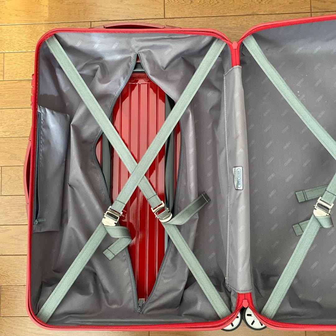 ジャンク　RIMOWA サルサ 4輪 キャリーケース 63L マットレッド