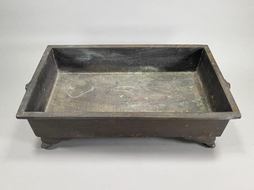 銅水盤　いけばな　池坊　古流　小原流　銅製華道具　重さ6.3kg 水漏れなし