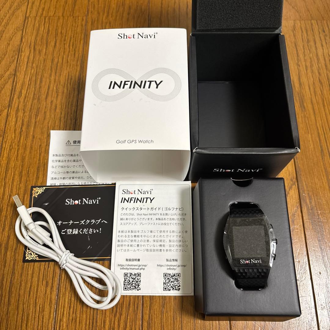 ShotNavi INFINITY ゴルフ GPSウォッチ ブラック