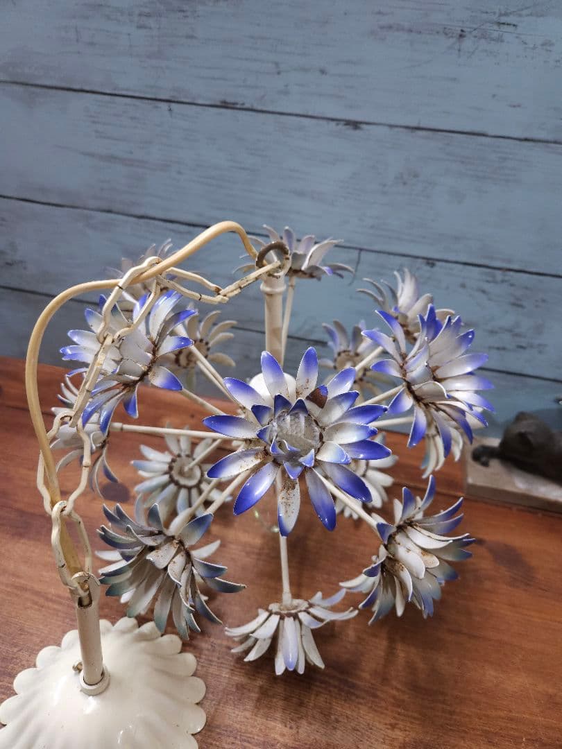 フランスアンティーク ペンダントライト 花モチーフ トールフラワー 1灯