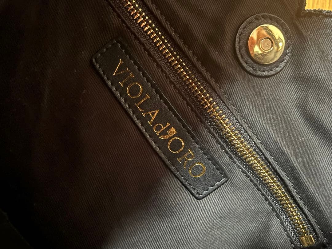 VIOLA d’ORO アバカメッシュバッグ　ブラック