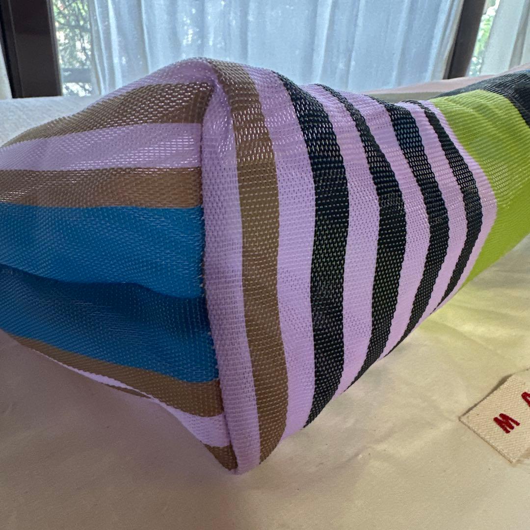 MARNI マルチカラー ストライプ トートバッグ