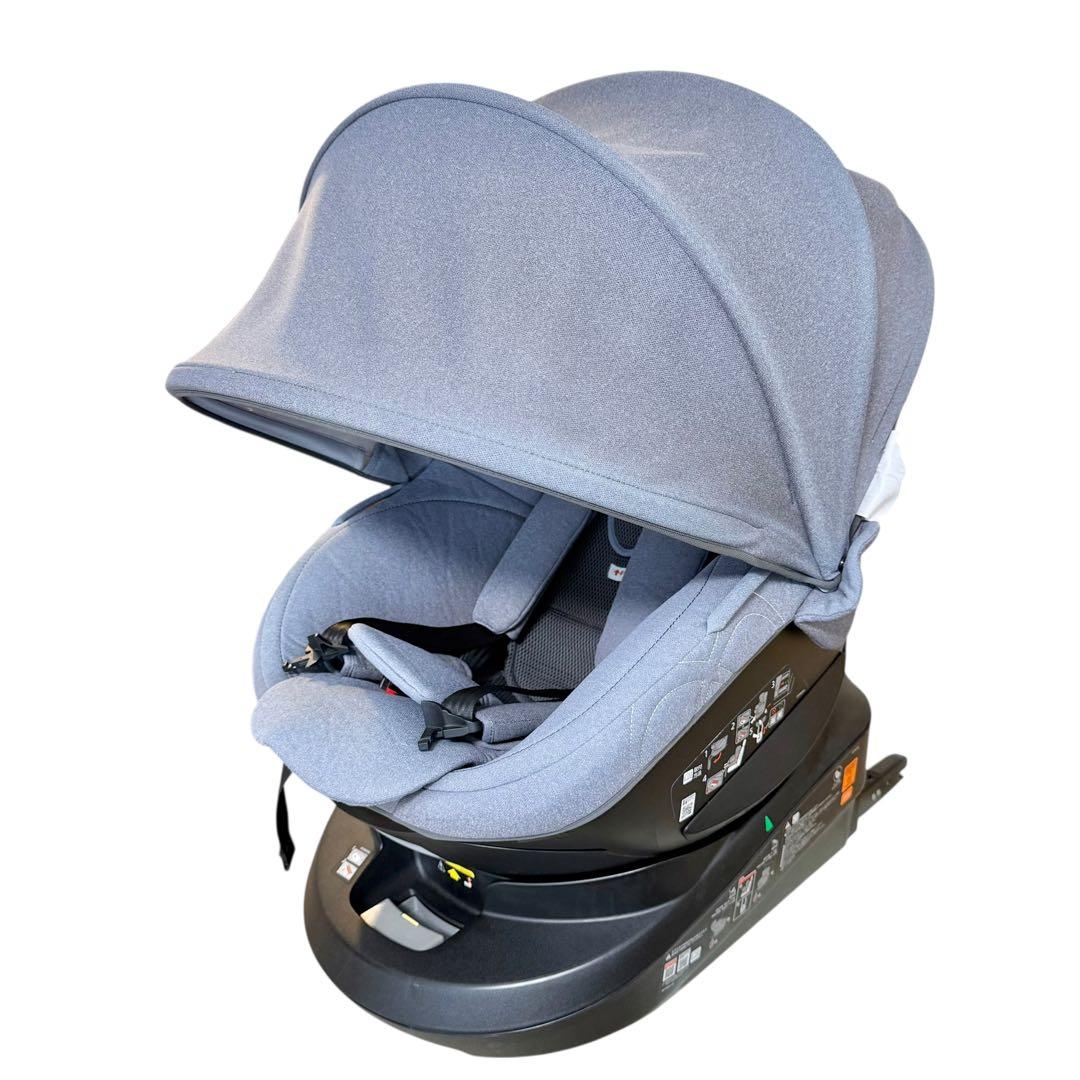 【美品/ISOFIX】エールベベ クルット4i プレミアム ナチュラルグレー