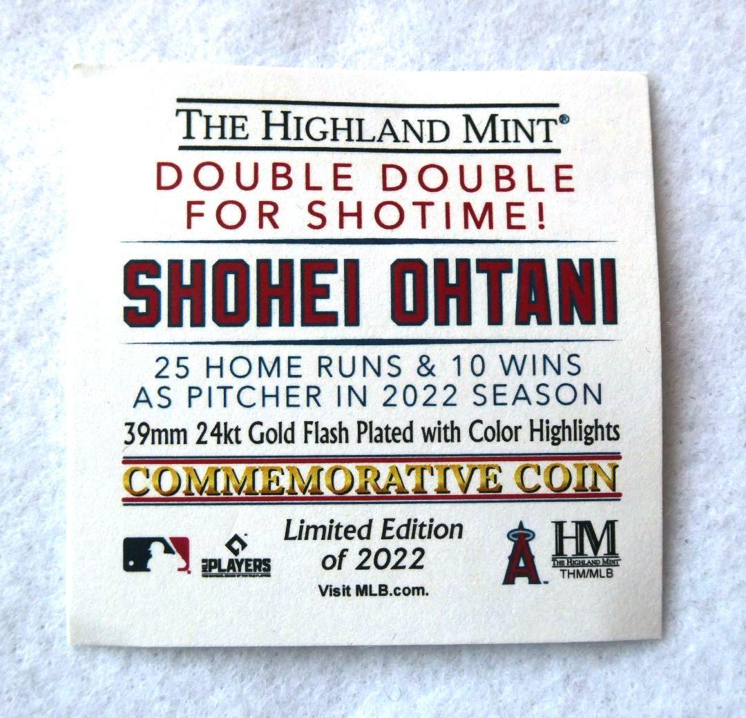 大谷翔平　2022年　104年ぶりの2桁勝利＆2桁本塁打達成記念ゴールド