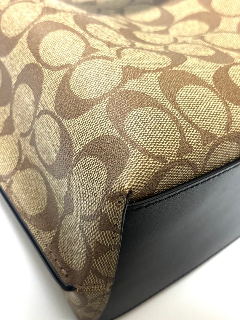 COACH コーチ モリー バケットバッグ 22 シグネチャー CA582