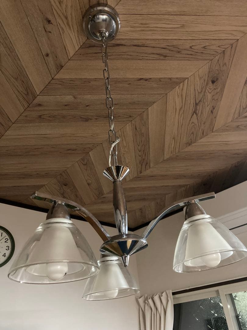 モダン 3灯 シーリングライト クローム