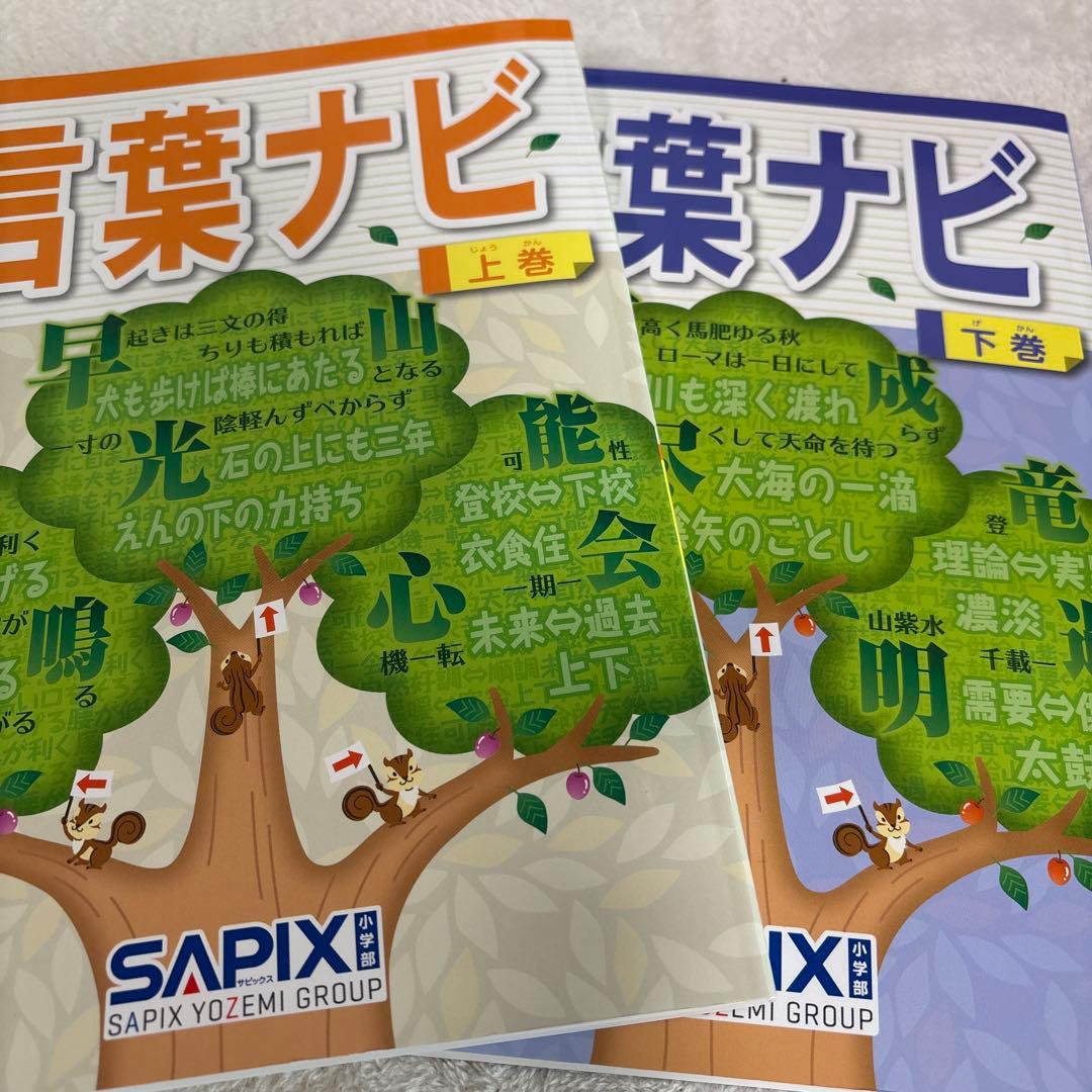 言葉ナビ 上巻 下巻　SAPIX