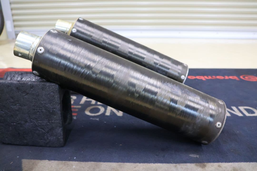 SP忠男　カーボンサイレンサー　2本セット　左右用