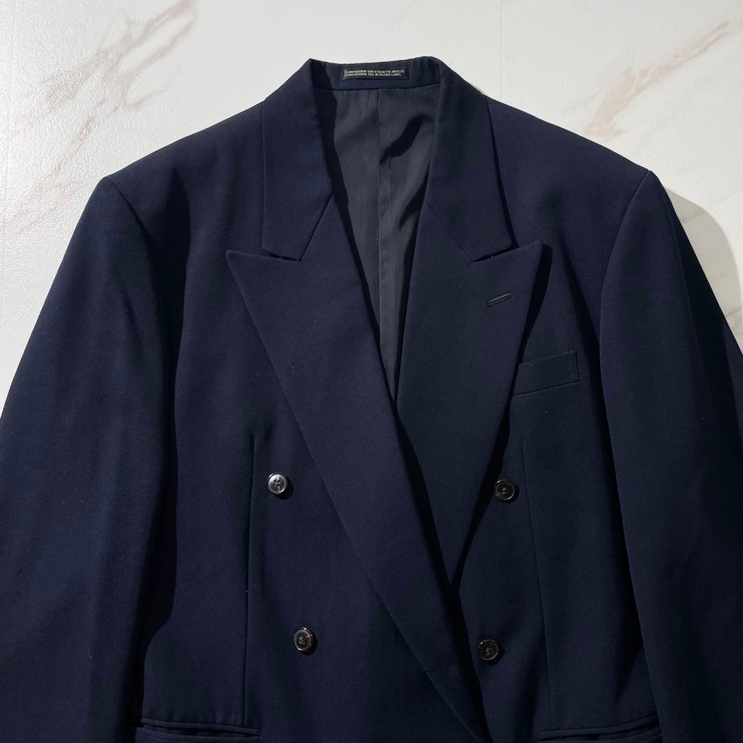 入手困難✨ ヨウジヤマモト スーツ セットアップ ダブルブレスト ネイビー