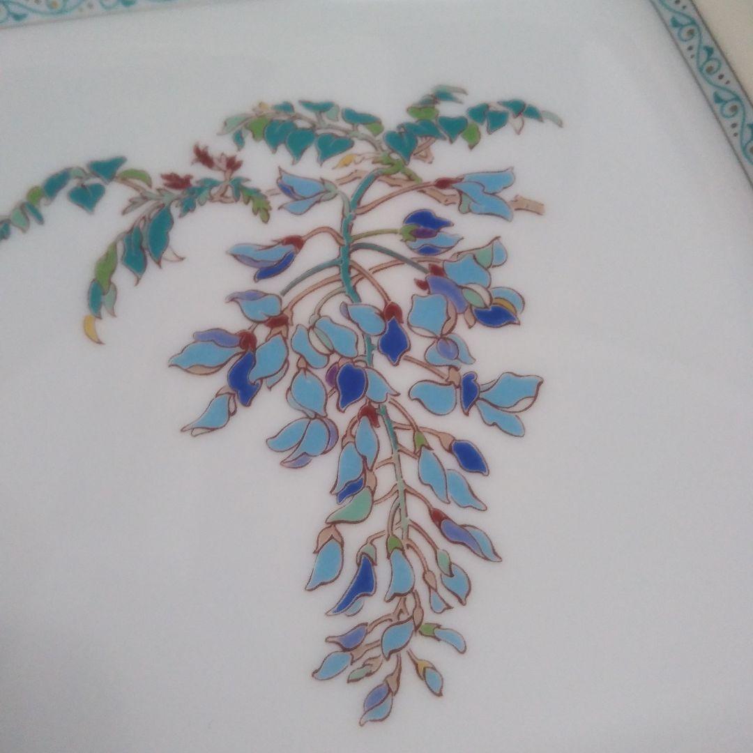 ノリタケB/Bプレート☆美品希少☆耳つき☆未使用品ハナツムギシリーズ☆藤☆廃盤品